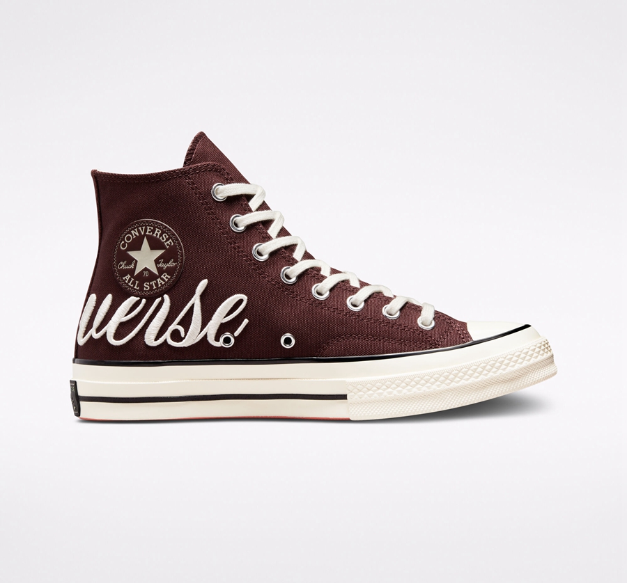 Converse Chuck 70 Embroidered Logo Bordowe | A26822I