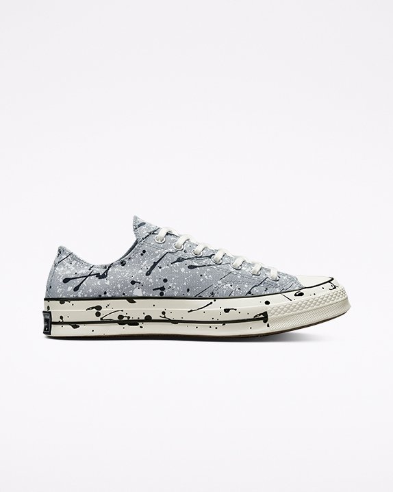 Converse Chuck 70 Paint Splatter Niskie Top Szare | A92499B