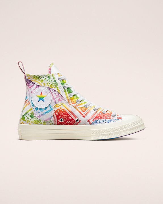 Converse Chuck 70 Pride Wysokie Top Białe | A65245C