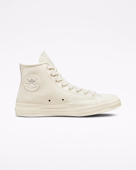Converse Chuck 70 Tonal Skórzane Wysokie Top Białe | A49218W