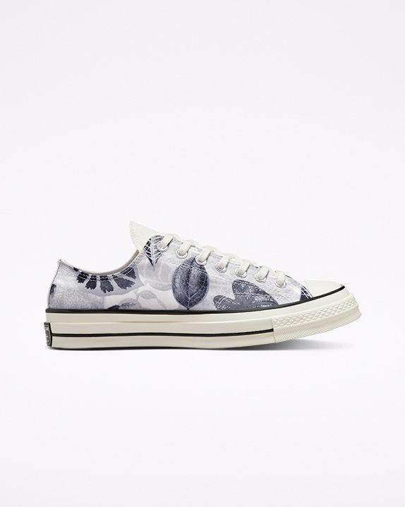 Converse Chuck 70 Tropical Leaf Niskie Top Szare | A02321X
