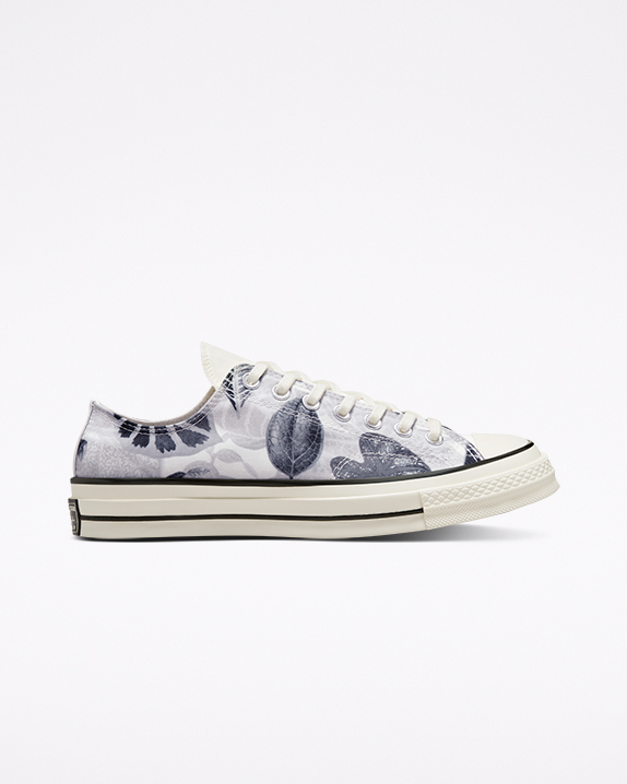 Converse Chuck 70 Tropical Leaf Niskie Top Szare | A84577M