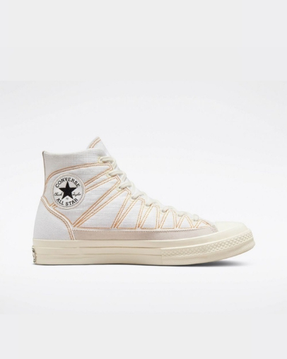 Converse Chuck 70 Wędrówki Stitched Wysokie Top Białe | A99942L