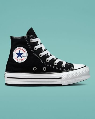 Converse Chuck Taylor All Star Eva Lift Wysokie Top Czarne | A85491M
