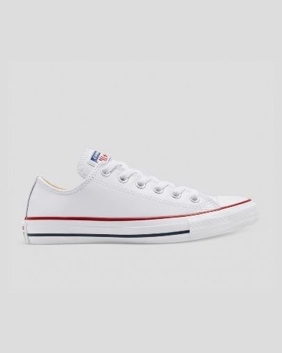 Converse Chuck Taylor All Star Klasyczne Skórzane Niskie Top Białe | A19667I