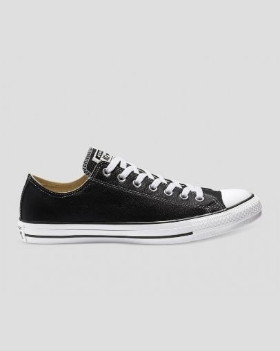 Converse Chuck Taylor All Star Klasyczne Skórzane Niskie Top Czarne | A96269N