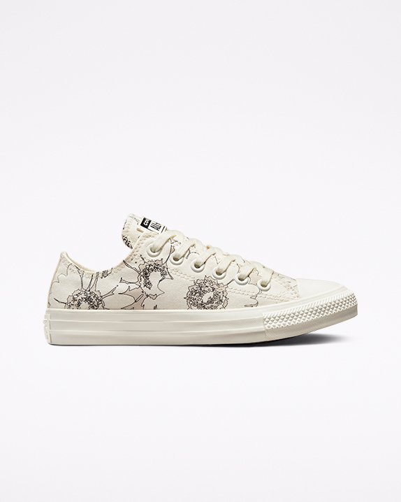 Converse Chuck Taylor All Star Lato Florals Niskie Top Białe | A28317Q