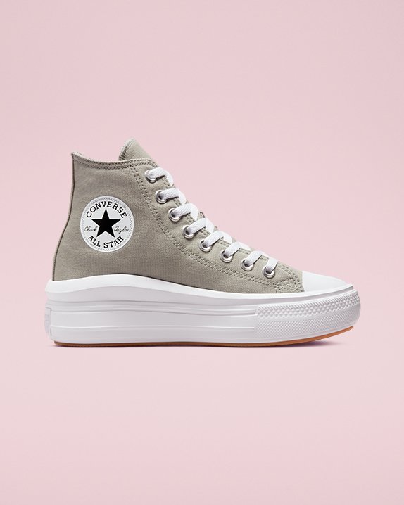 Converse Chuck Taylor All Star Move Seasonal Colour Wysokie Top Szare | A41351W