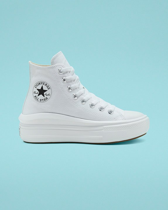 Converse Chuck Taylor All Star Move Wysokie Top Białe | A15684D