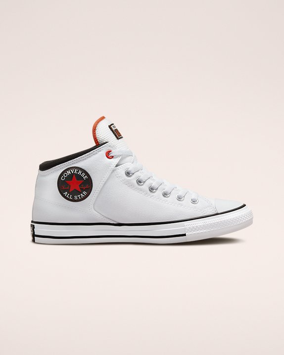 Converse Chuck Taylor All Star Wysokie Streetwear Płócienne Mid Białe | A19021H