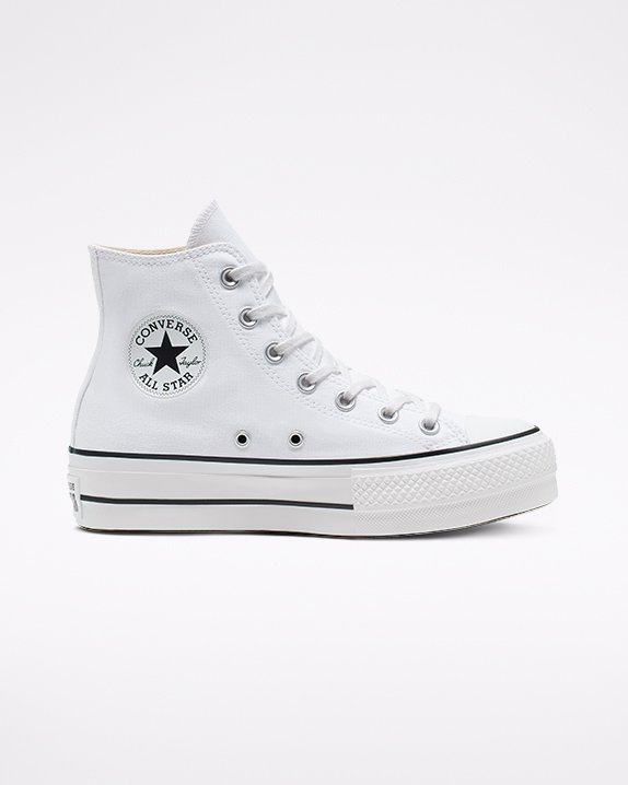 Converse Chuck Taylor All Star lift Płócienne Wysokie Top Białe | A80389B