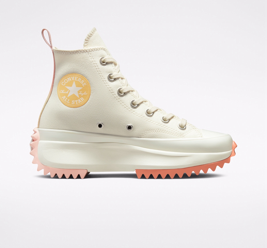 Converse Run Star Hike Heat Platformie Gradient Heat Białe | A07392D