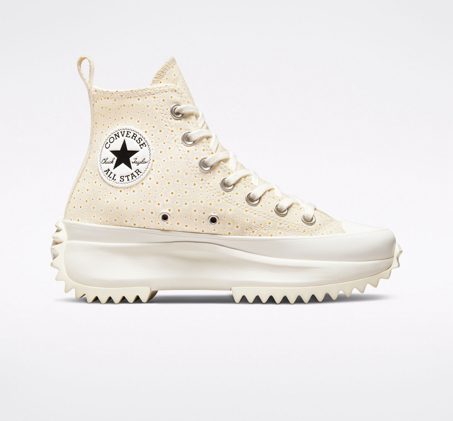 Converse Run Star Hike Platformie Daisy Białe | A33002B