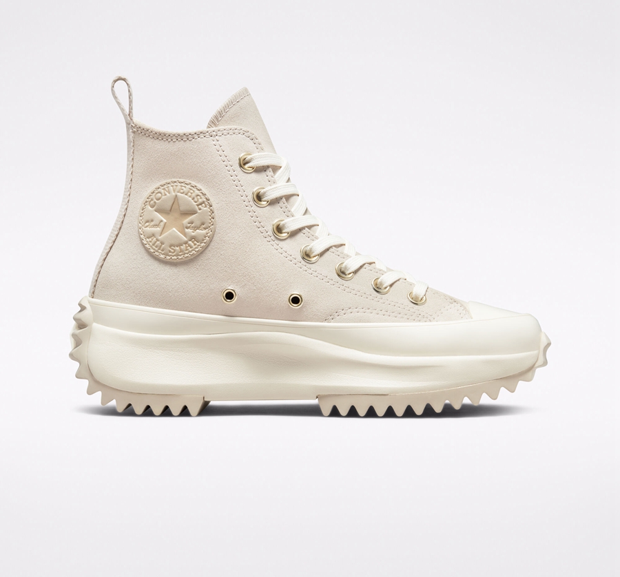 Converse Run Star Hike Platformie Earthy Neutrals Białe | A48664O