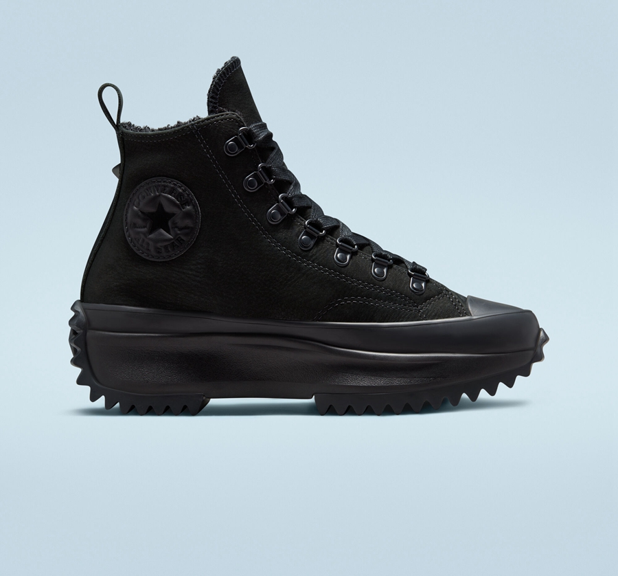 Converse Run Star Hike Platformie Monochrome Czarne | A77667V