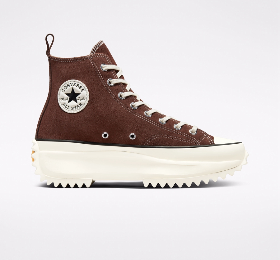Converse Run Star Hike Platformie Zamszowe Brązowe | A43751B