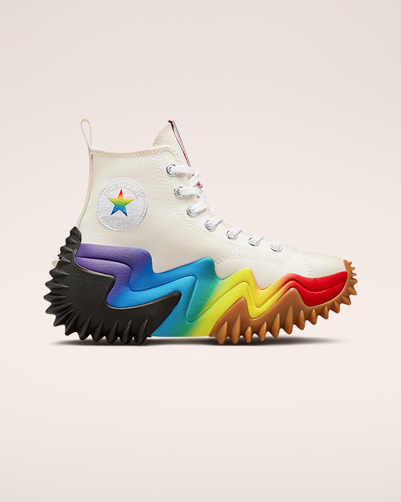 Converse Run Star Motion Platformie Pride Wysokie Top Białe | A63365L