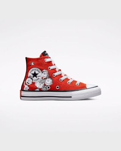 Converse x Peanuts Chuck Taylor All Star Wysokie Top Czerwone | A00089W