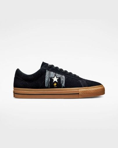 Converse x Peanuts One Star Niskie Top Czarne | A78651Z