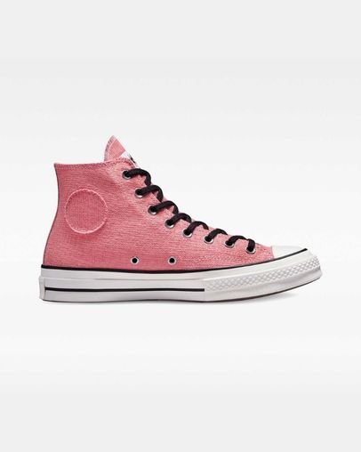 Converse x Stussy Chuck 70 Wysokie Top Różowe | A41540L